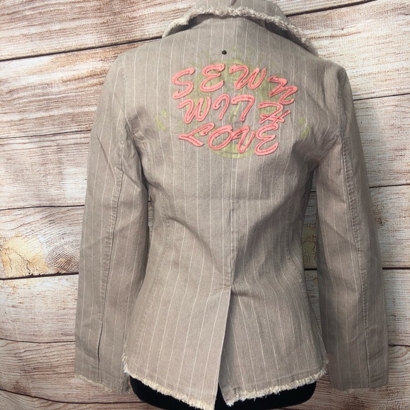 Love Stitch Denim Blazer - Picture 2 of 8